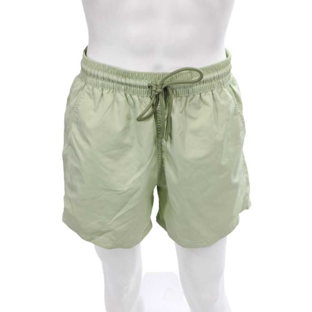 Atalaye Mens Swim Shorts Green Polyester Solid Beach Size XL